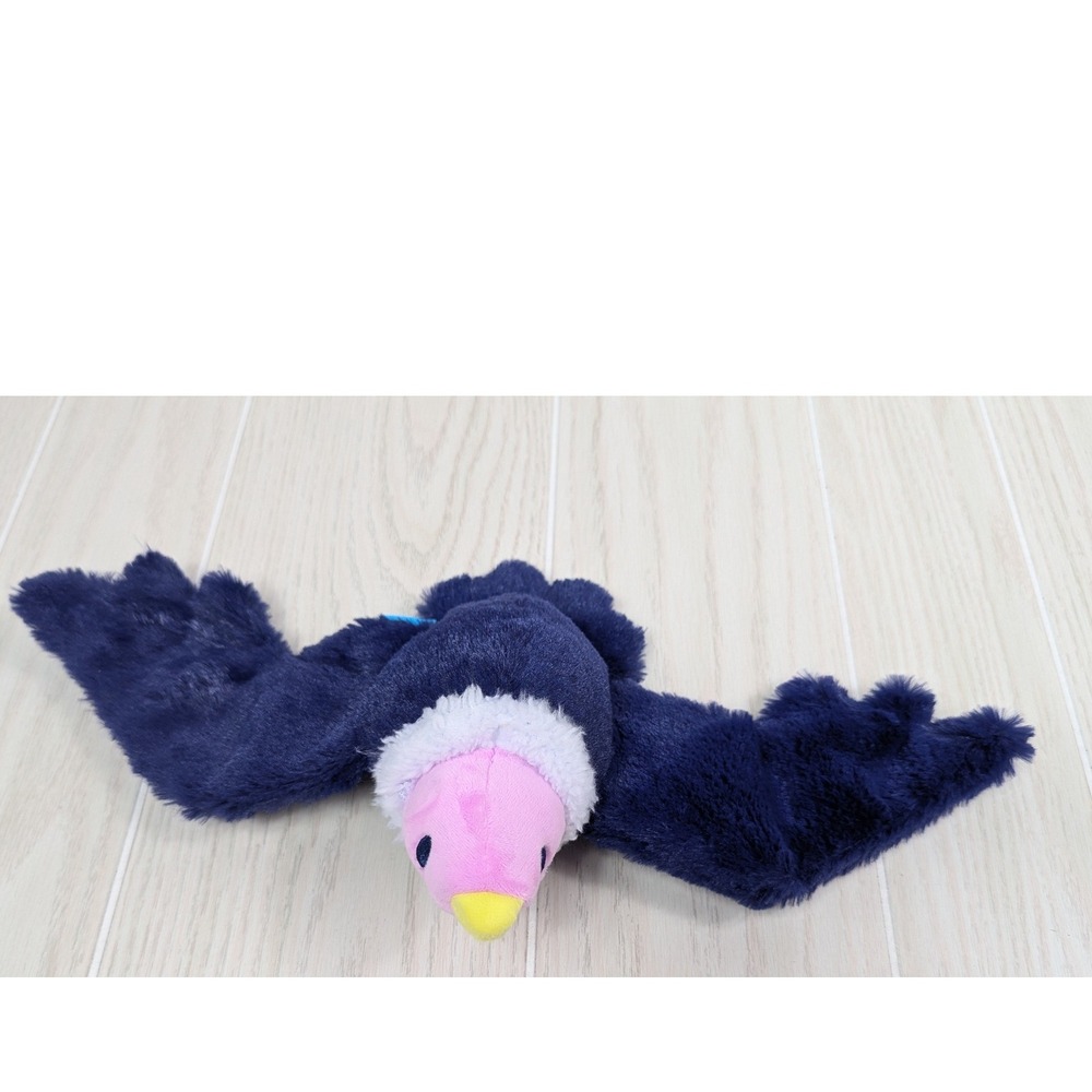 BarkBox Dog Toy Large Blue Salvadore Vulture Plush Squeaker Bird Bark Shop